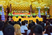 Gần 550 thiện nam tín nữ kết duyên với Đạo Phật tại chùa Giác Ngộ 